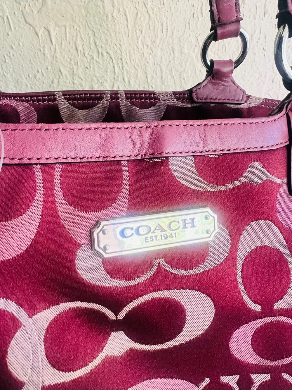 Coach Gallery Optic Signature Tote